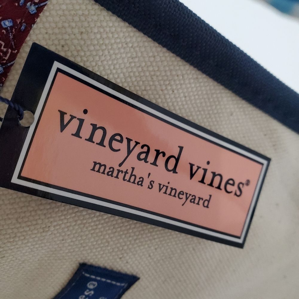 Vineyard Vines canvas bottle carrier tote bag new with tags NWT - Picture 2 of 8